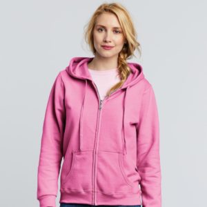 Branded Ladies Full Zip Hoodies