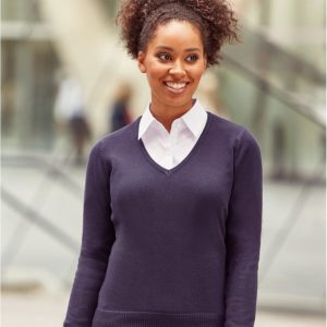 710f ladies classic v neck pull over Cressco