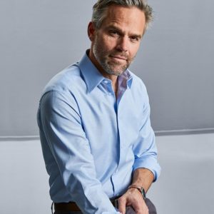 Russell 922M Long Sleeve Tailored Oxford Shirt Cressco