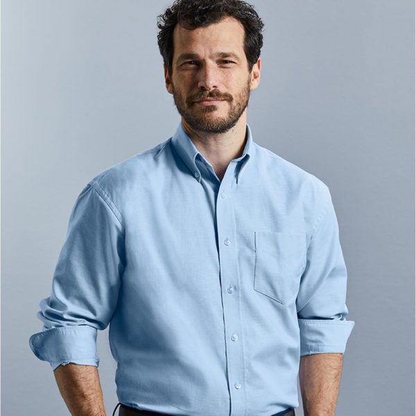 Russell 932M Long Sleeve Easy Care Oxford Shirt Cressco