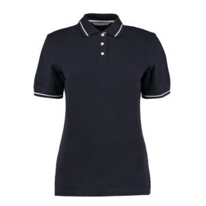 Kustom Kit KK706 Ladies St Mellion Tipped Cotton Piqué Polo Shirt Cressco