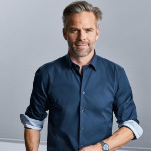 Russell 966M Long Sleeve Contrast Ultimate Stretch Shirt Cressco