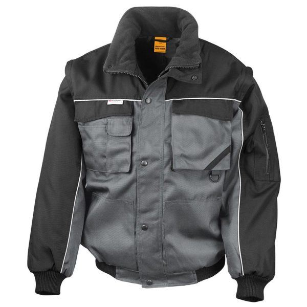 Result Work Guard RS71 Zip Sleeve Heavy Duty Jacket Cressco