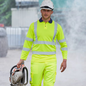 PRO RTX RX715 Hi-Vis Long Sleeve Polo Shirt Cressco
