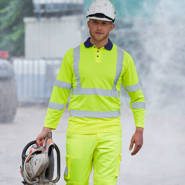 PRO RTX RX715 Hi-Vis Long Sleeve Polo Shirt Cressco