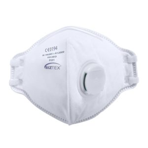 Portwest P351 FFP3 Valved Dolomite Fold Flat Respirator White Cressco