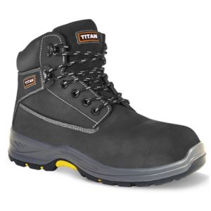 Titan HOLBLN Holton Black Nubuck Leather Safety Boot Cressco