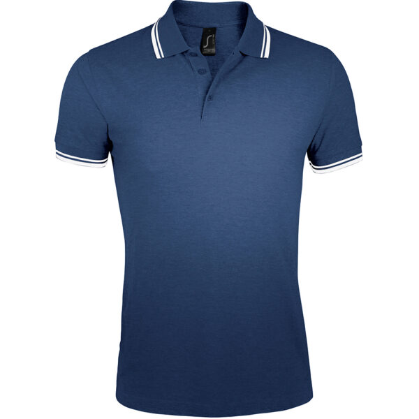10577Pasadena Tipped Cotton Pique Polo Shirts