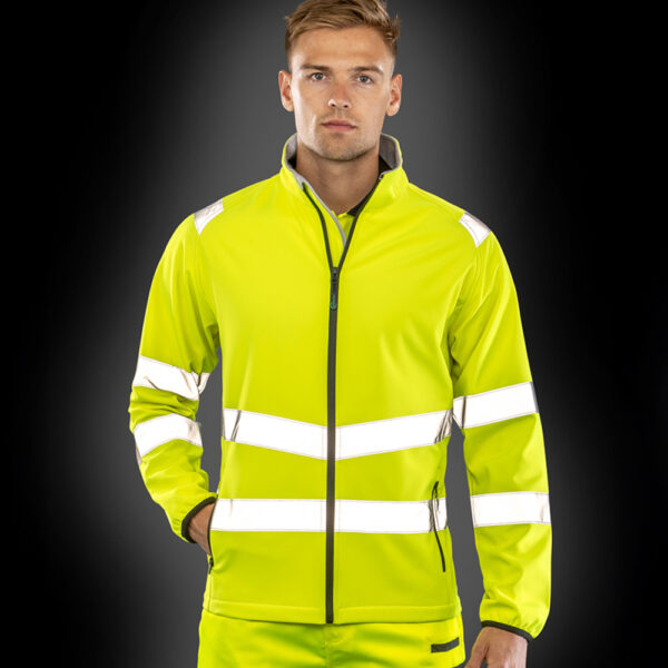 RS505 Result Genuine Recycled Printable Safety Soft Shell Jacket Cressco Corporate Clothing